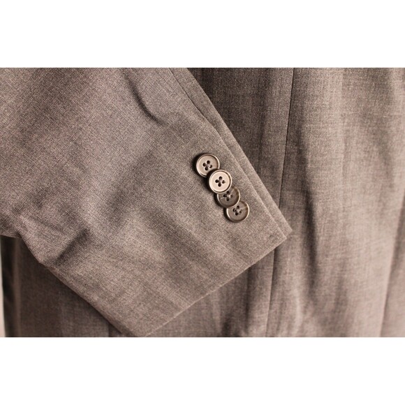 John Varvatos Men's Peak Lapel Blazer Sport Coat Size 40R Wool Blend Gray - Picture 6 of 10